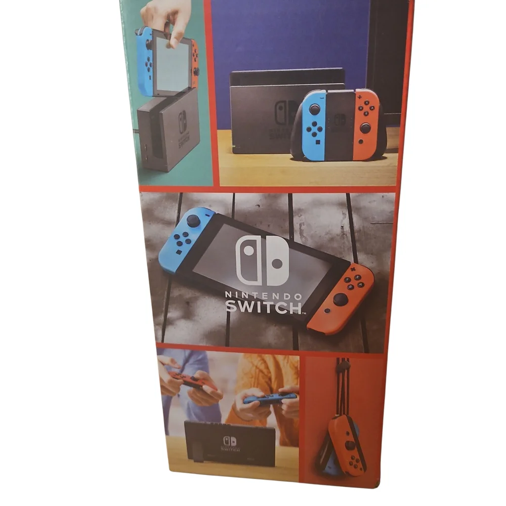 Nintendo Switch Console with Blue and Red Joy-Con